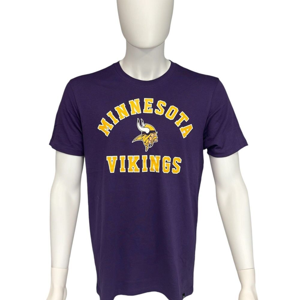 Minnesota Vikings NFL T shirt purple Large brand 47 apparel slip on Soft new - Picture 1 of 7